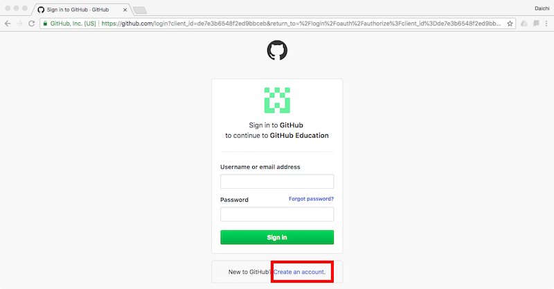 GitHubへの登録